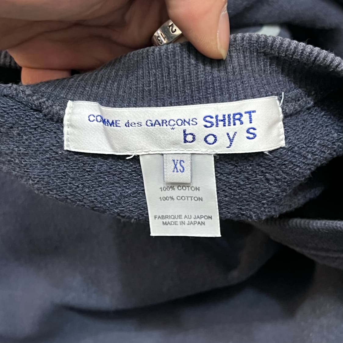  꼼데가르송 셔츠 컷팅 롱슬리브 y14614 상품이미지5