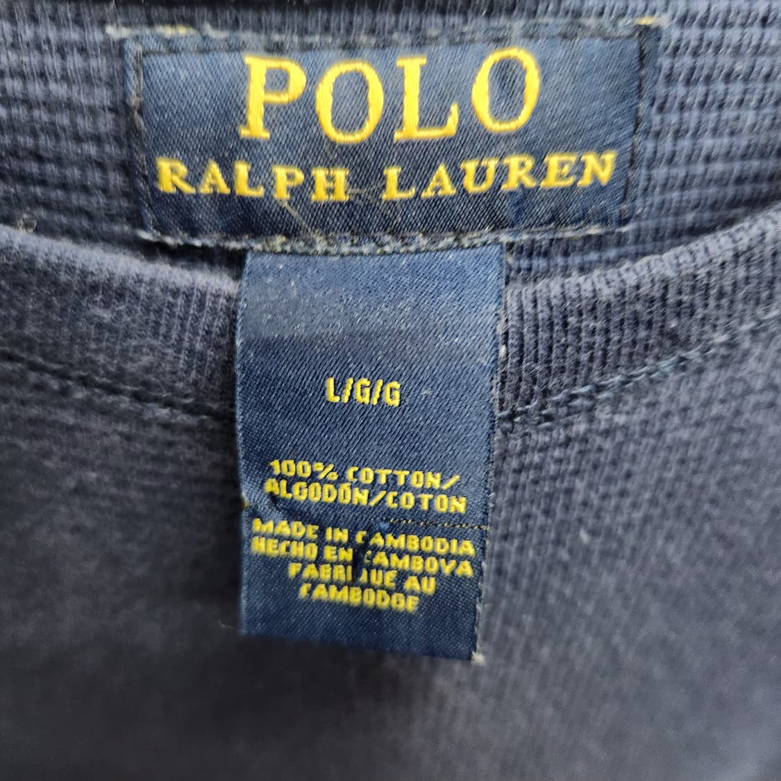 폴로랄프로렌 로고 와플 반팔티 L(L) 상품이미지5