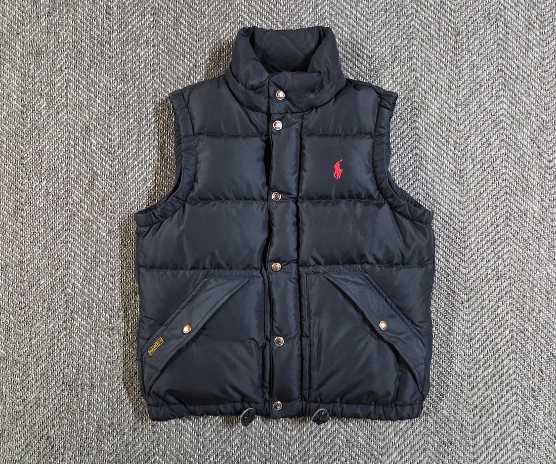 폴로 랄프로렌 블랙 레드 포니 다운 베스트 패딩조끼
 상품이미지1