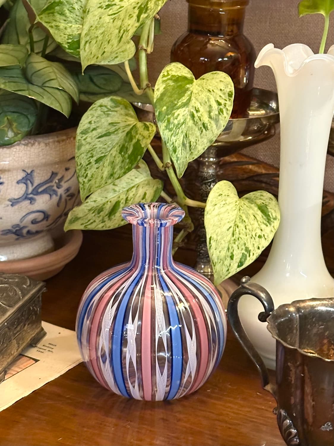 빈티지 무라노 아트글라스 미니 화병 상품이미지3