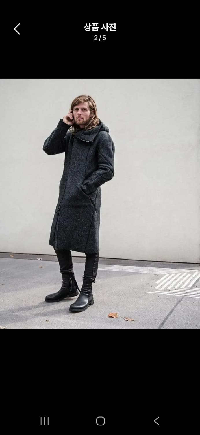 레온 엠마누엘 블랭크 (LEON EMANUEL) 디스토션 울 파카[48] 상품이미지2