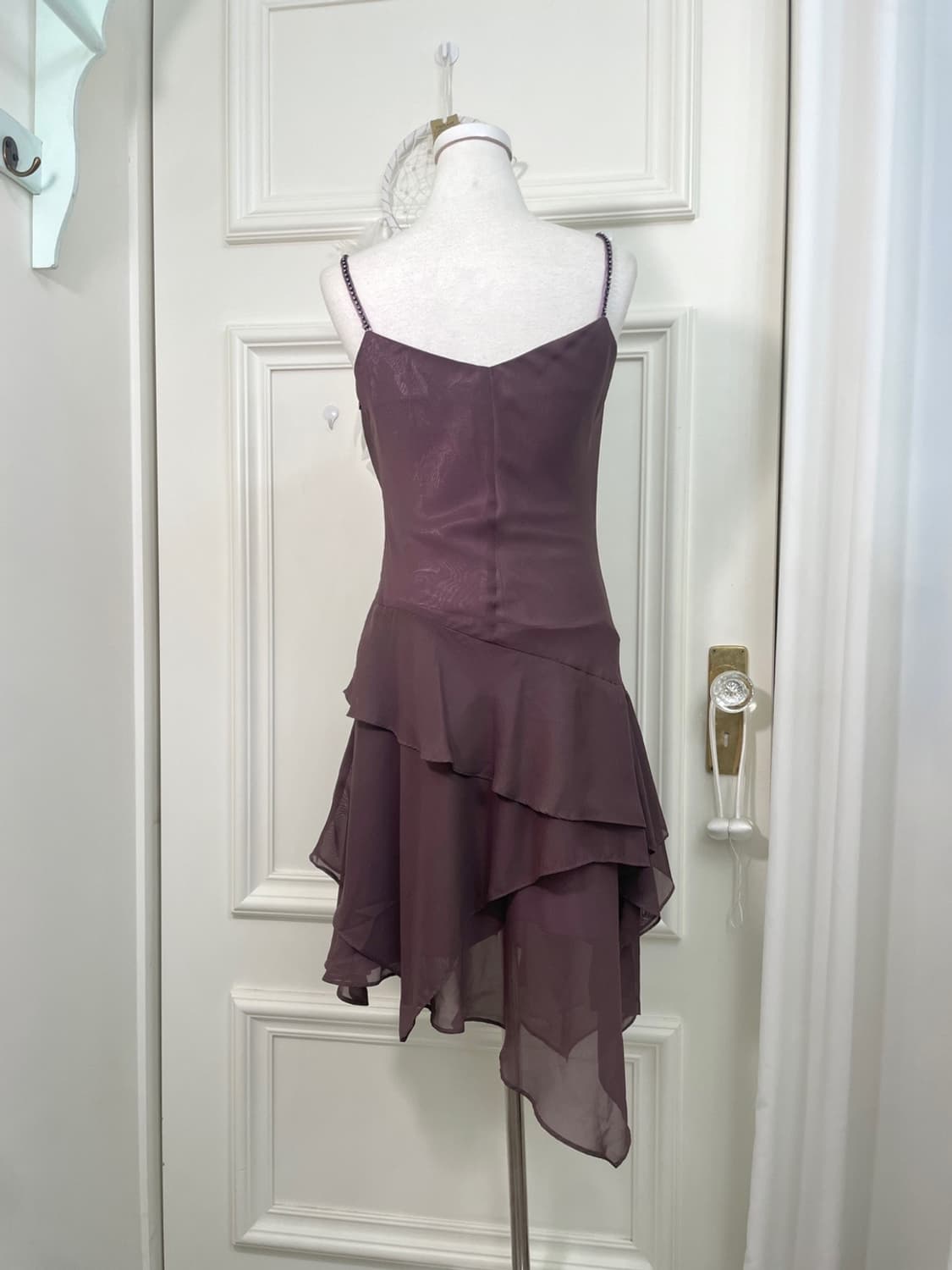 dark purple cubic point draping beautifu 상품이미지3
