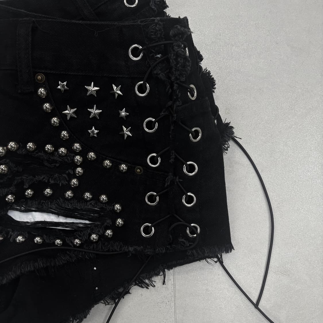 vintage stud punk shorts 상품이미지3