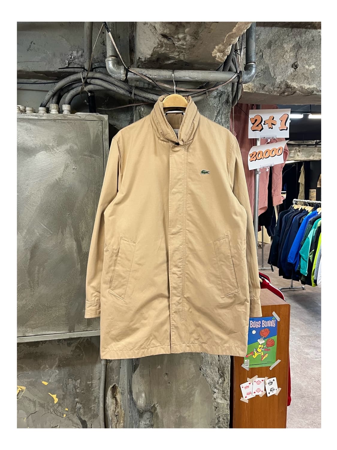 라코스테 코트 자켓 베이지 M #csz3329 상품이미지1