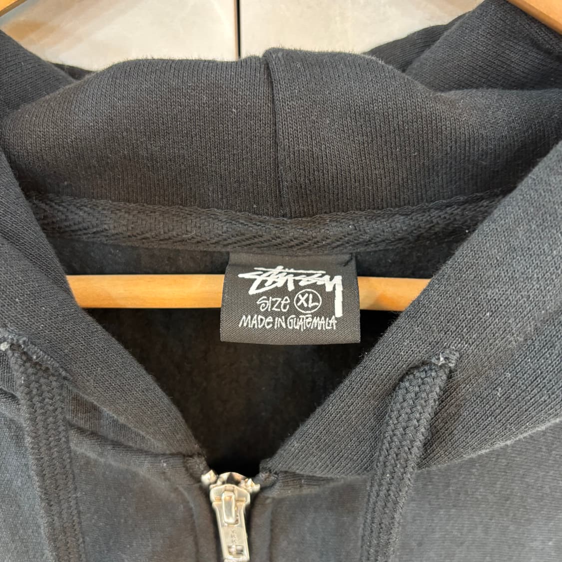 스투시 2023 블랙 후드집업 XL  상품이미지3