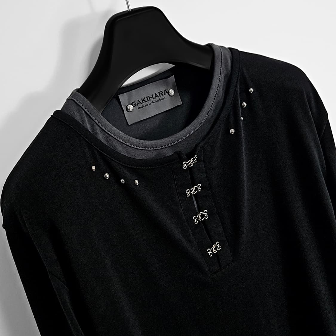 Koga 이브 레이어드 헨리넥 롱 슬리브스 (black) 상품이미지7
