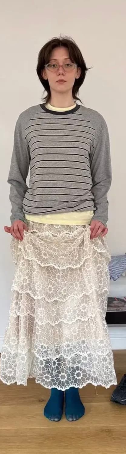 노컨텐츠 롱스커트 상품이미지1