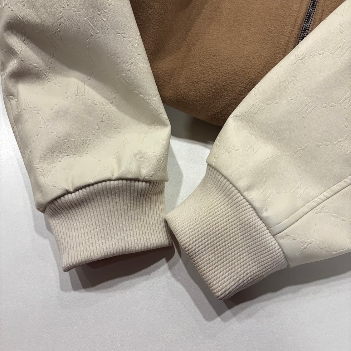 [XL] MLB 엠엘비 울 뉴욕 양키스 야구 점퍼 브라운 C960 상품이미지5