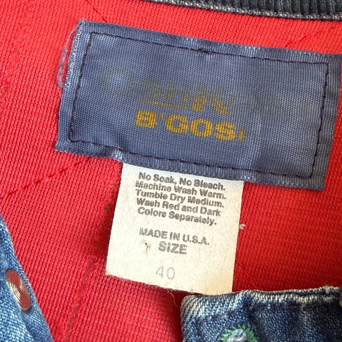 70s 오시코시 데님 초어 자켓 상품이미지5