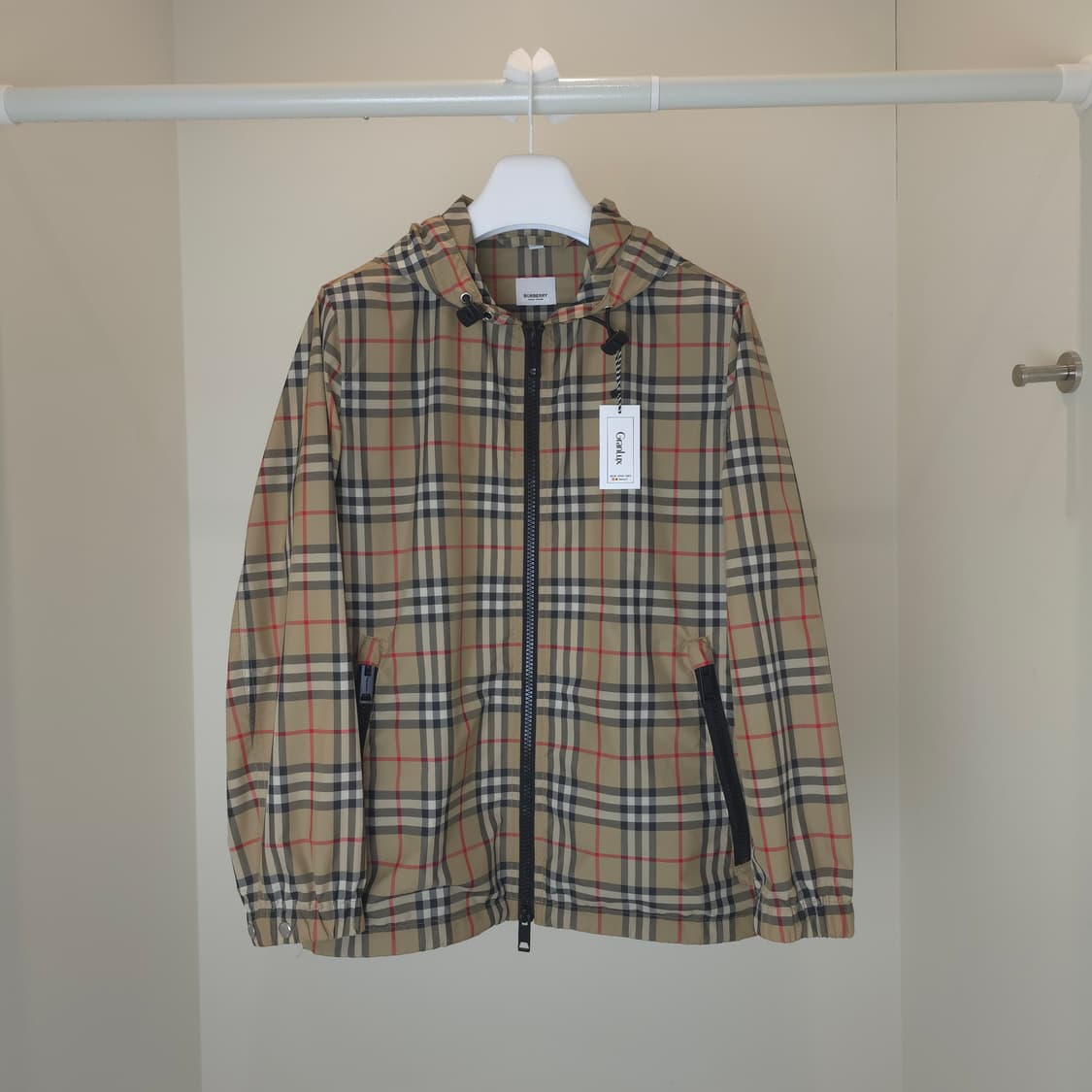 [중고/정품] 버버리 빈티지 체크 바람막이 자켓 상품이미지1