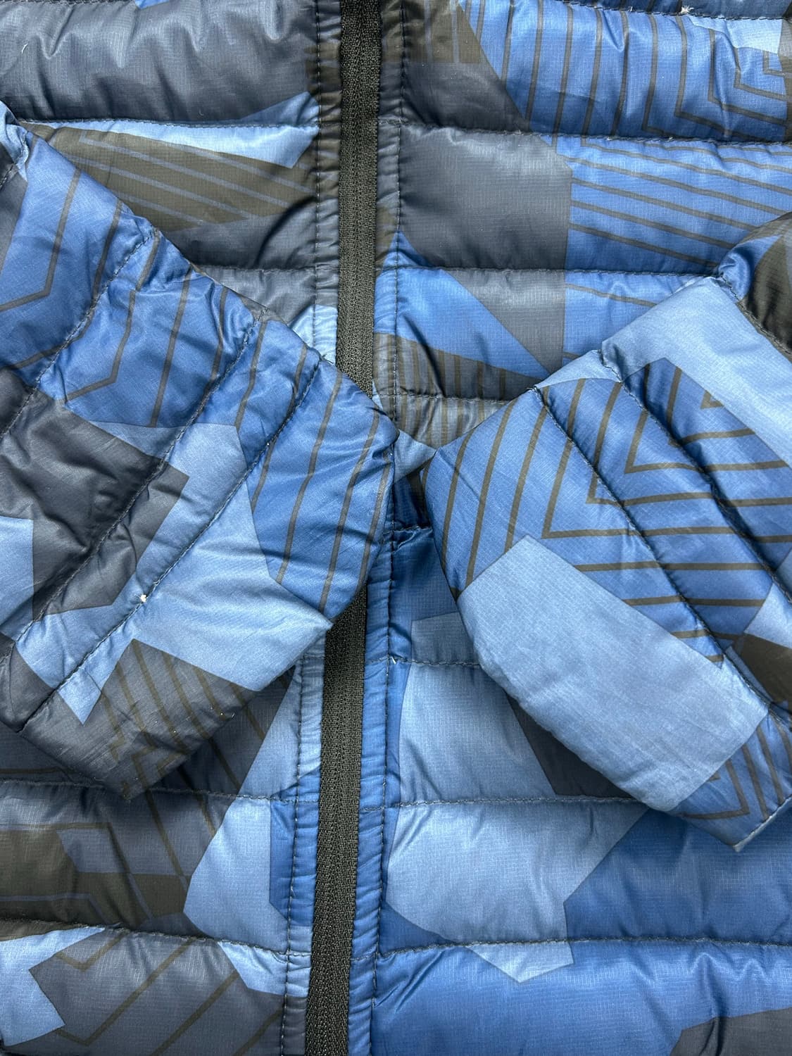 나이키 블루 카모 경량패딩 L 상품이미지7