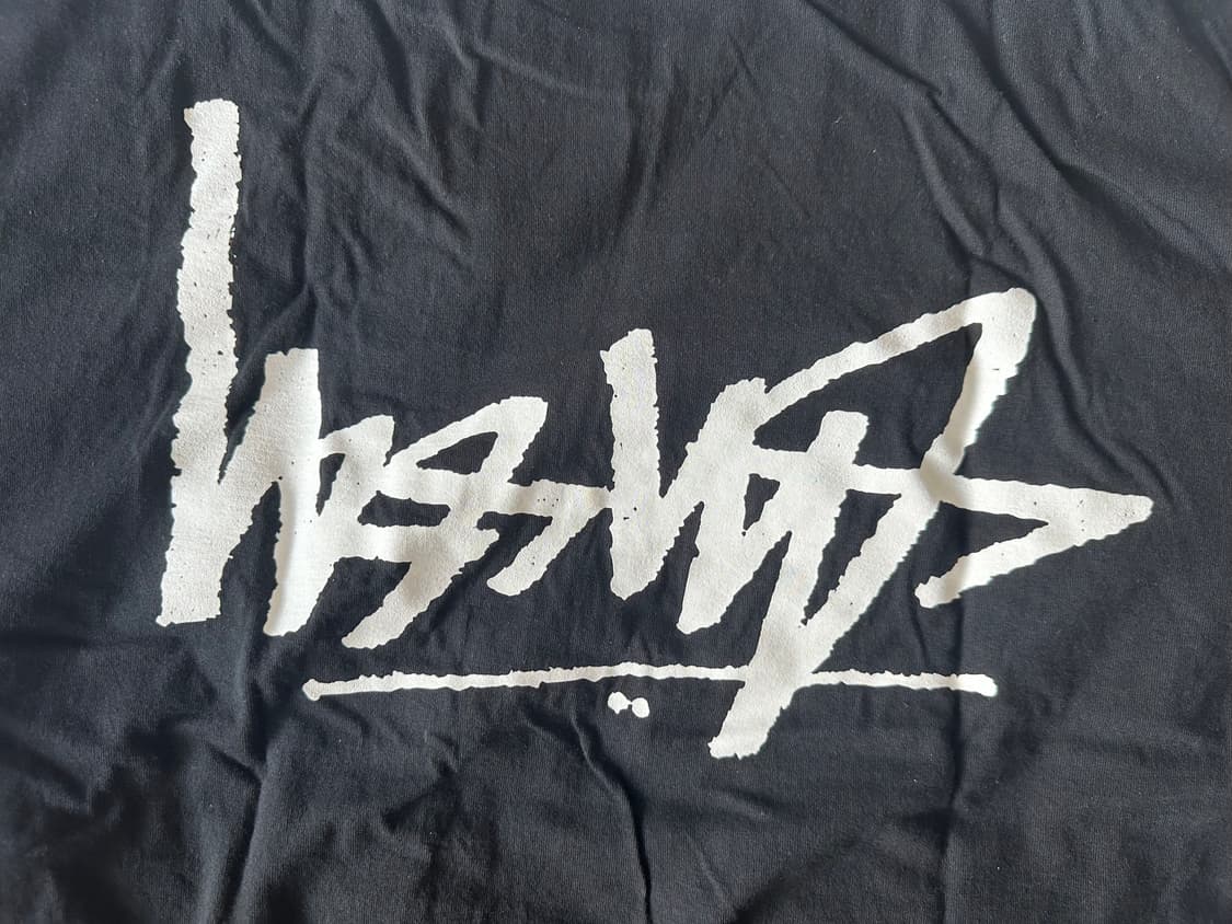 Stussy flipped t-shirt Black XL 상품이미지3