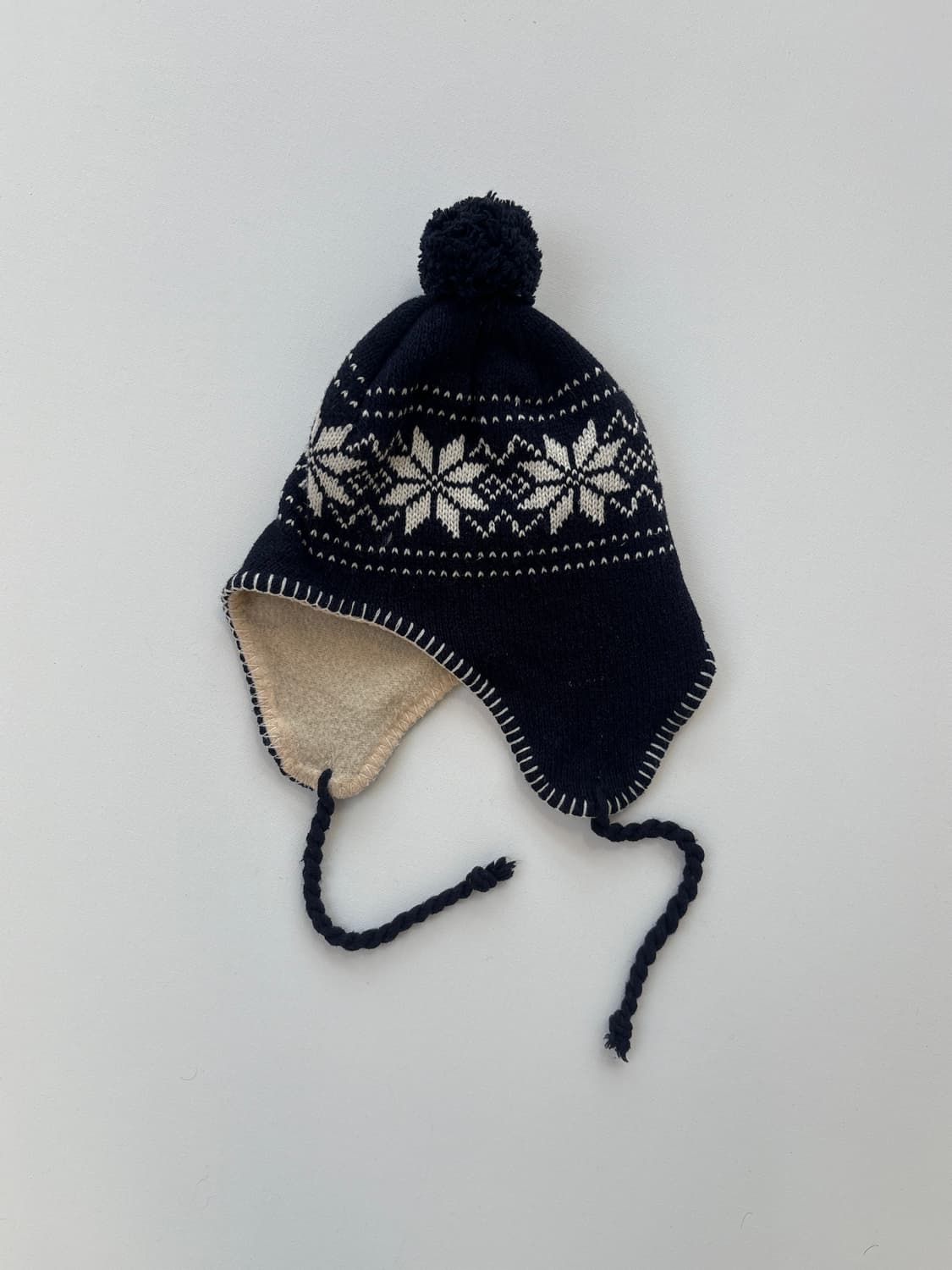 Handmade knit Earflap Fleece(#001) 상품이미지1