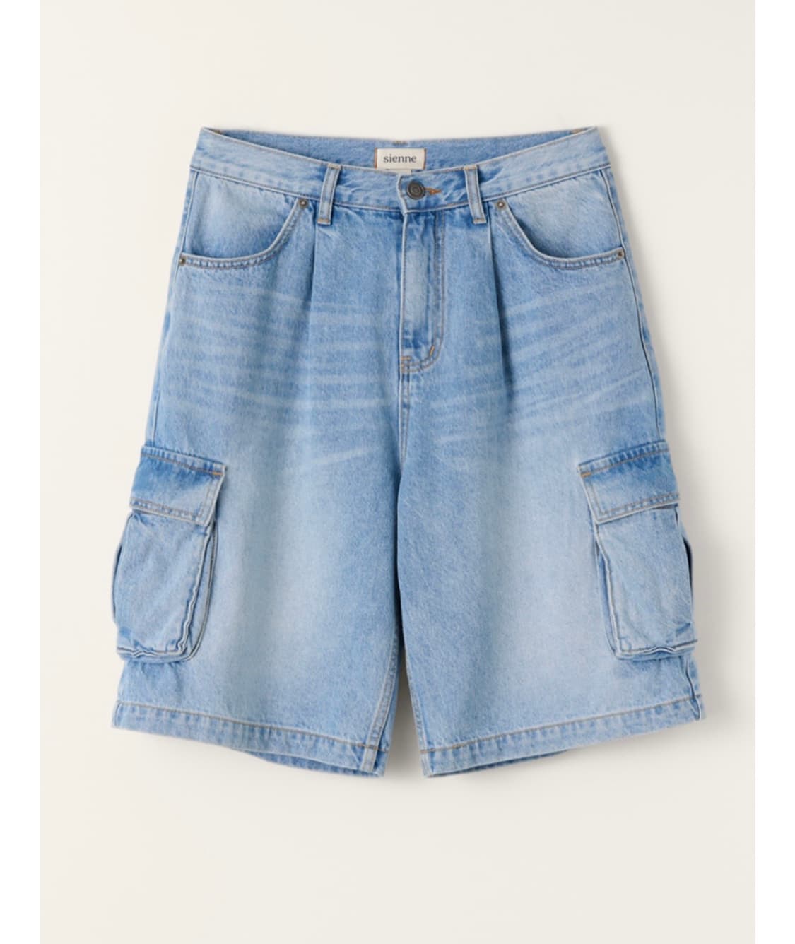 Sienne 시엔느 Cargo Denim Shorts (Blue) 상품이미지1