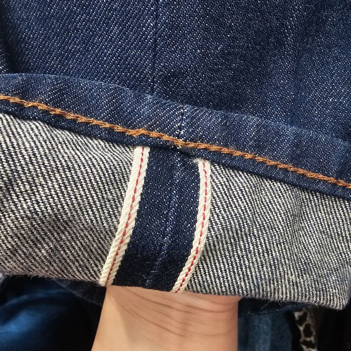 [비슬로우] 핀턱 루즈핏 셀비지 데님 팬츠 청바지 M19689 상품이미지6