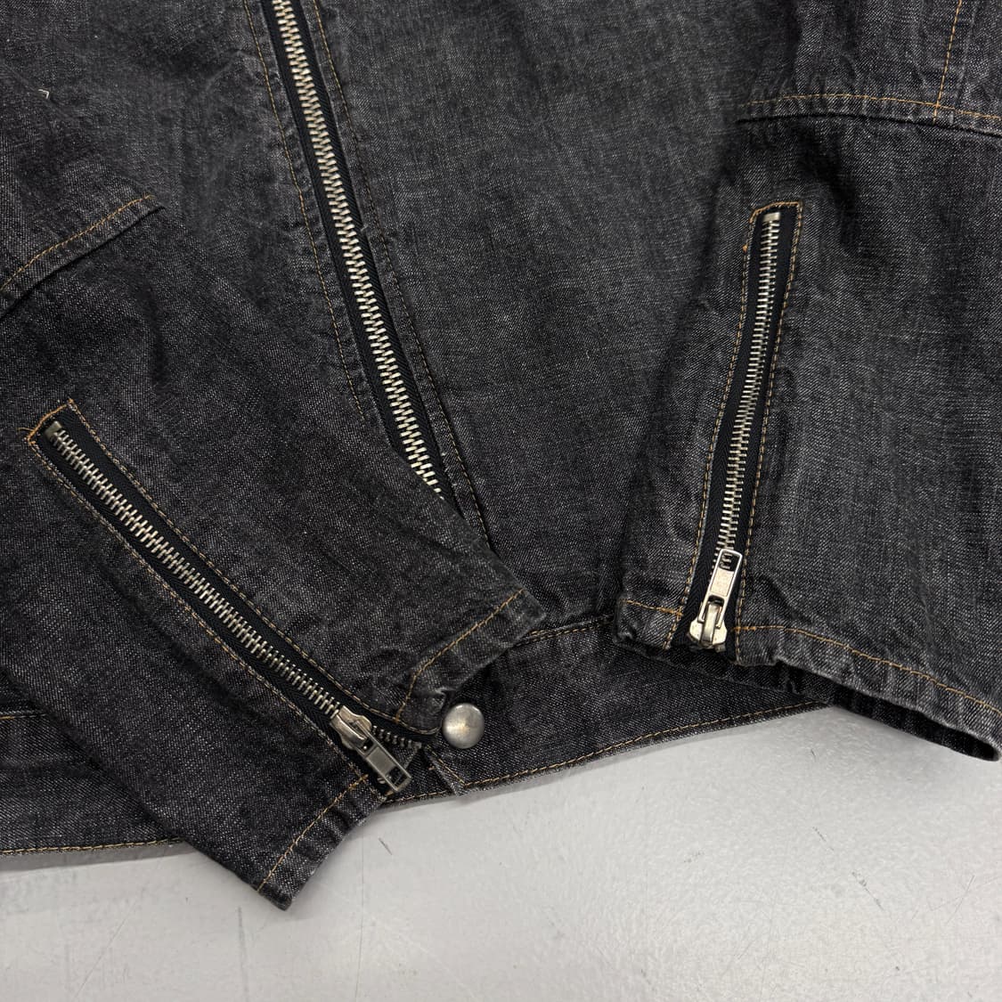 정글스톰 제팬 사선 라이더 바이커 자켓 상품이미지5