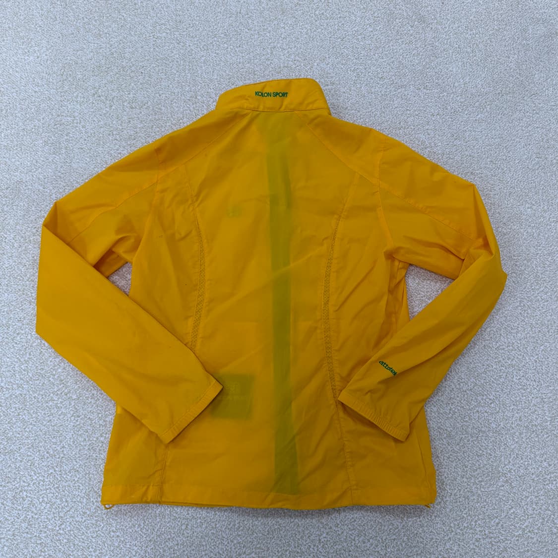 [실측확인] 코오롱스포츠 여성 옐로우 등산 윈드자켓 1230T2 상품이미지2