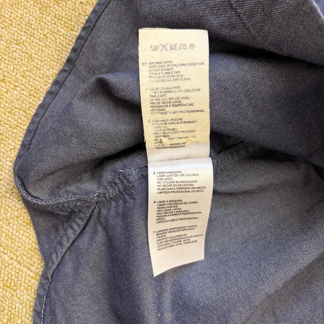 프레드페리 네이비 옥스포드 셔츠(XS) 상품이미지6