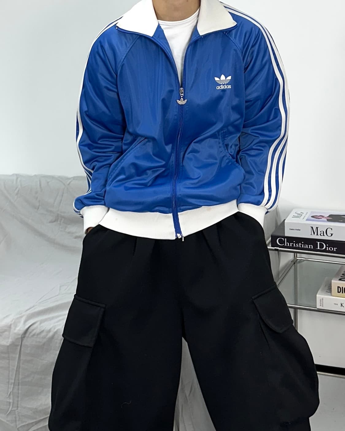 아디다스 00s 블루 트랙탑 져지 M 상품이미지1