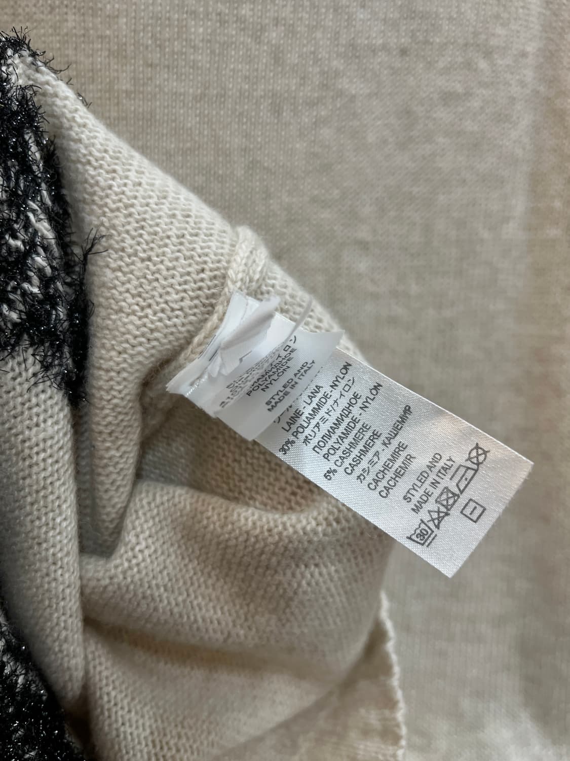 Mou 이탈리안 로즈 스웨터 오트밀 상품이미지9