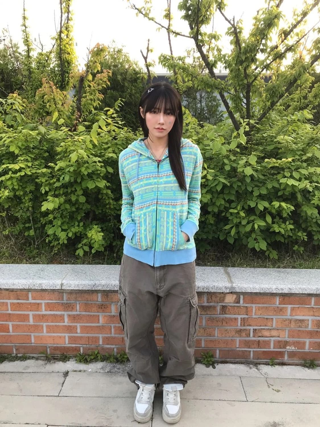 TITICACA Ethnic Pattern Zip Hoodie 상품이미지1