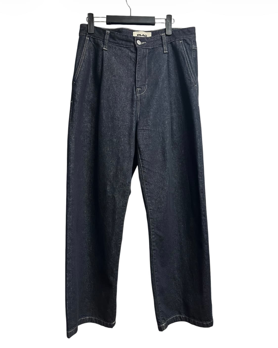 플랙(PLAC) I WANT 원턱 인디고 와이드 데님팬츠 31 size 상품이미지1