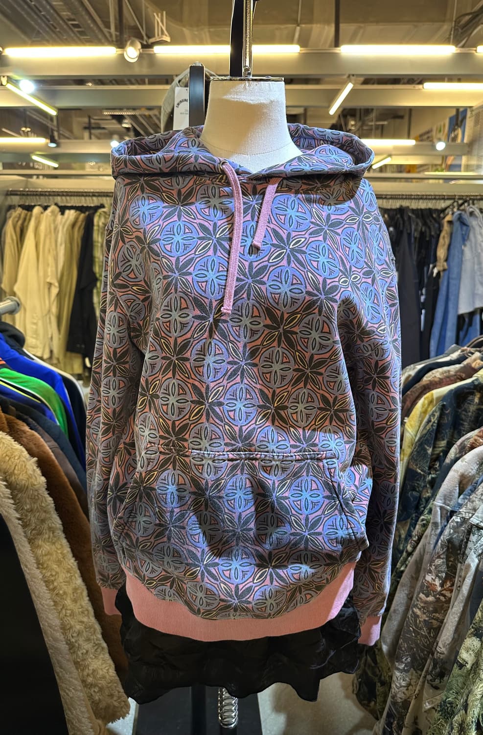 STUSSY 스투시 연보라패턴 후드티 상품이미지2