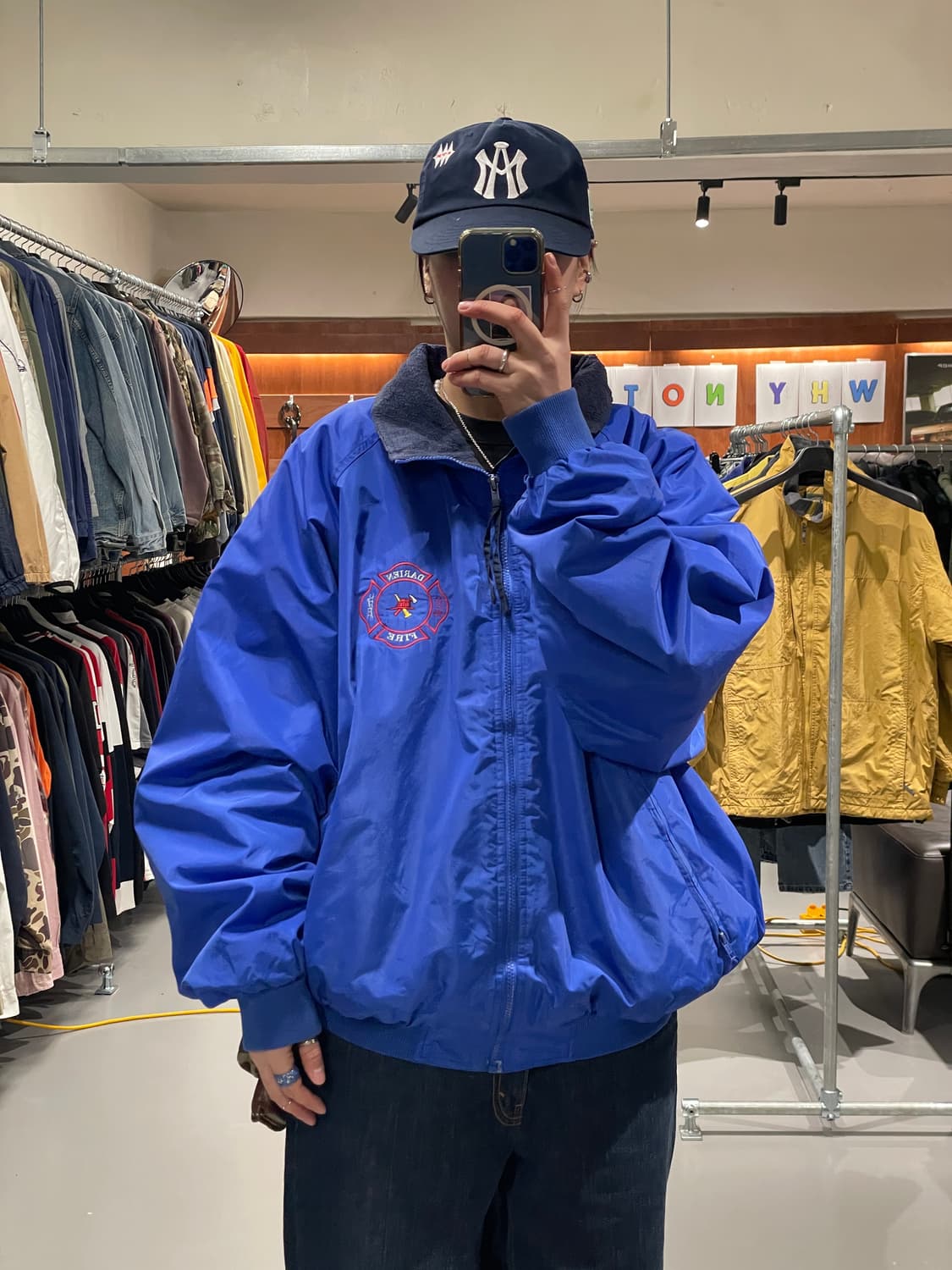 빈티지 올드스쿨 플리스 바람막이 점퍼    상품이미지2