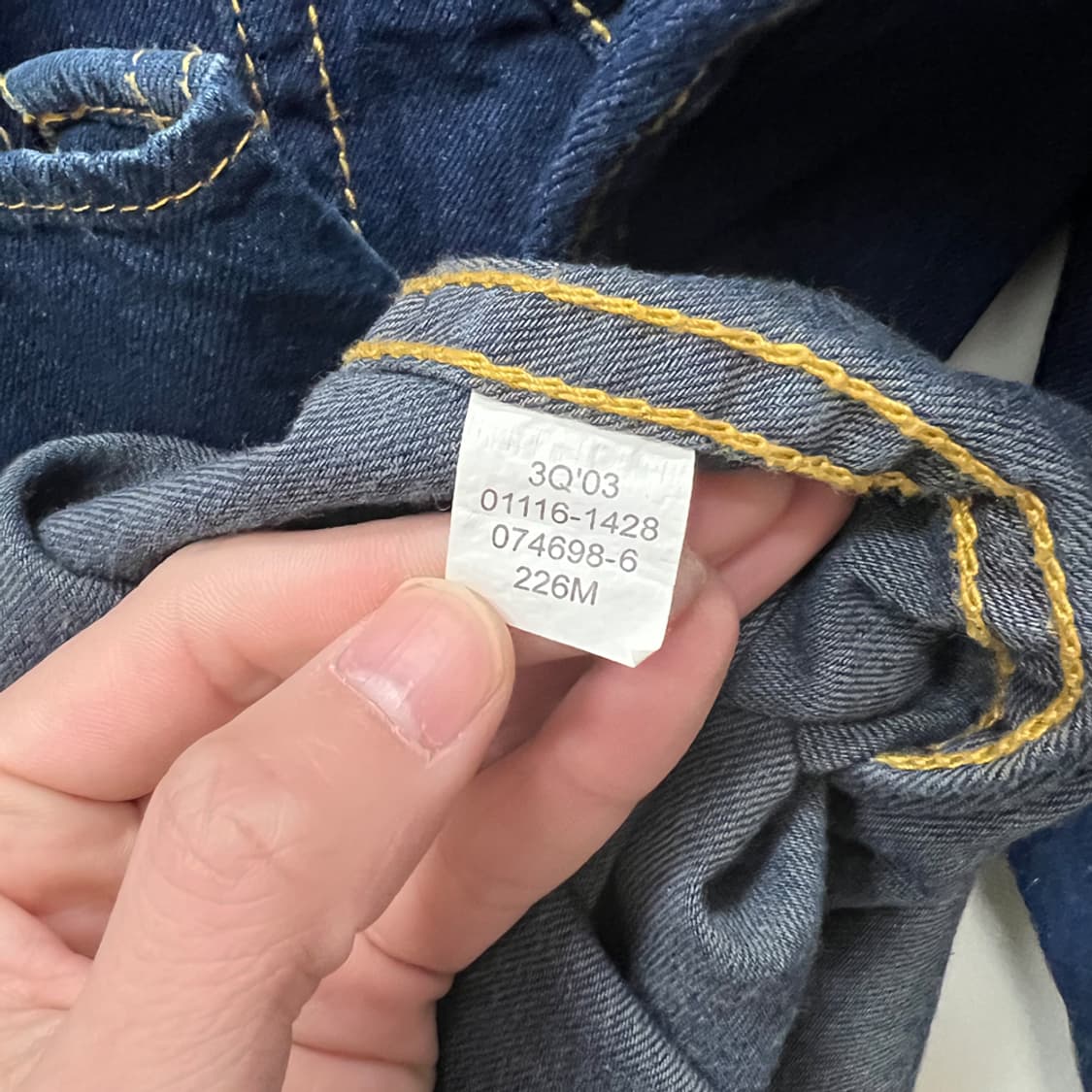 리바이스 TYPE-1 타입원 웨스턴 데님 셔츠 L 상품이미지5