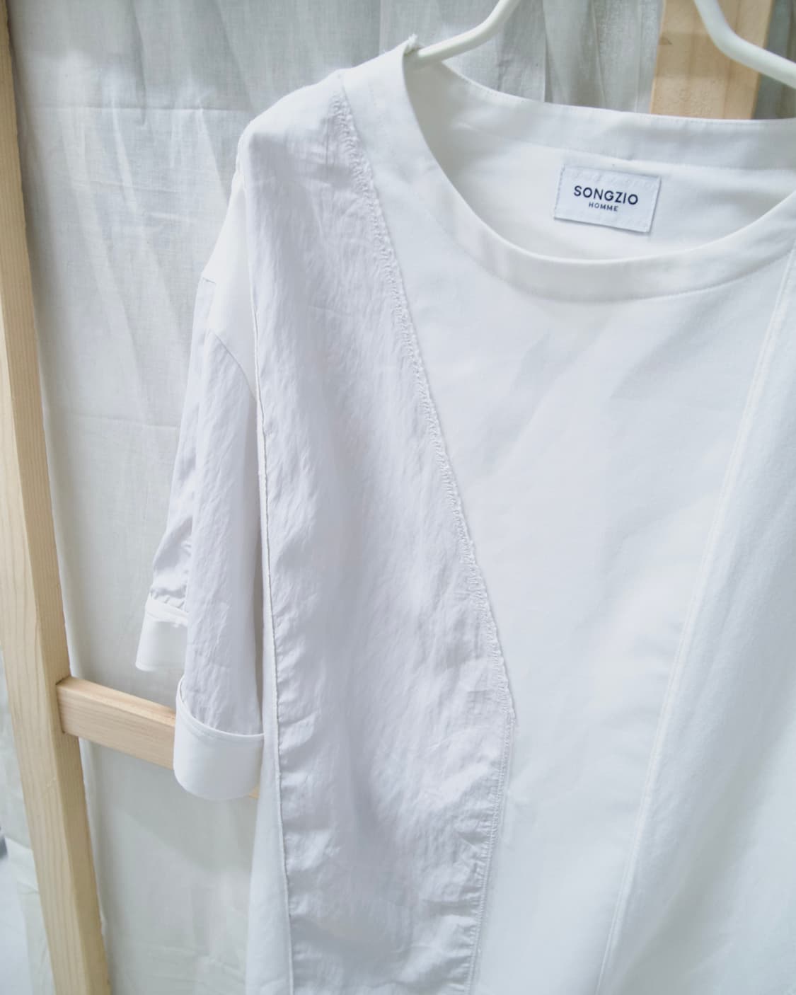 [SONGZIO HOMME] overfit mixed fabric zip 상품이미지3