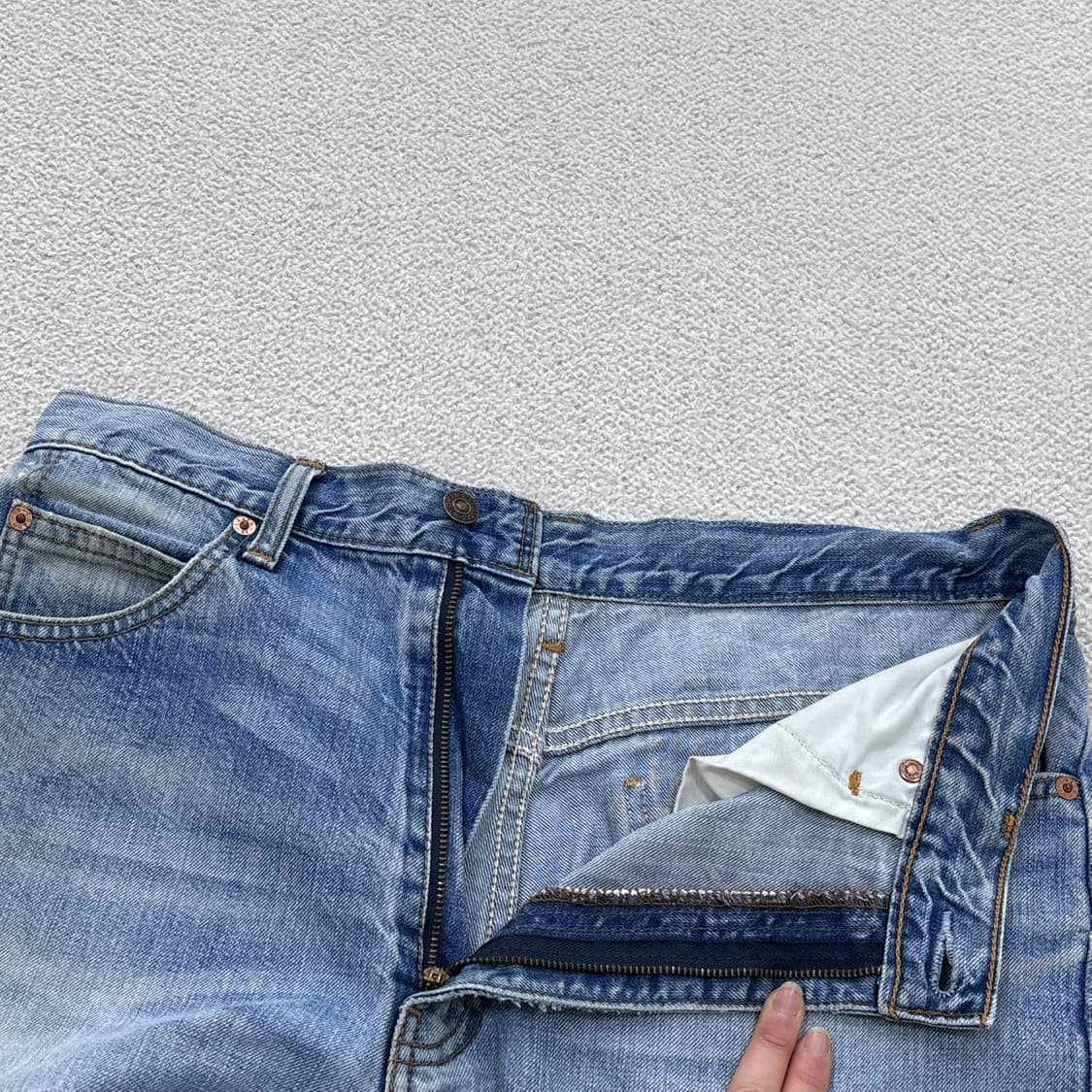 W86 리바이스 220 중청 데님 팬츠 0326E 상품이미지5