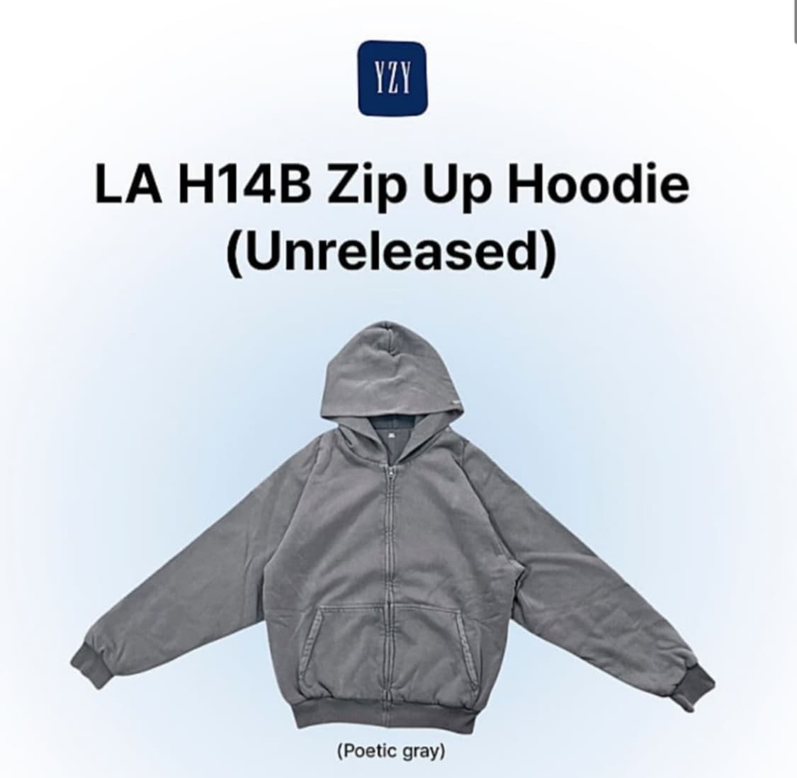 Yeezy gap 후드집업 포에틱 블랙 상품이미지1