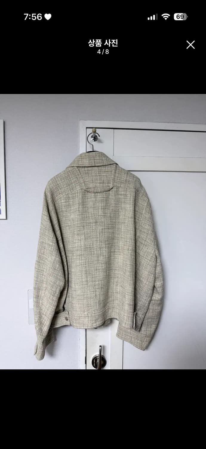 [52] 솔리드 옴므 트위드 자켓 아이보리 상품이미지4