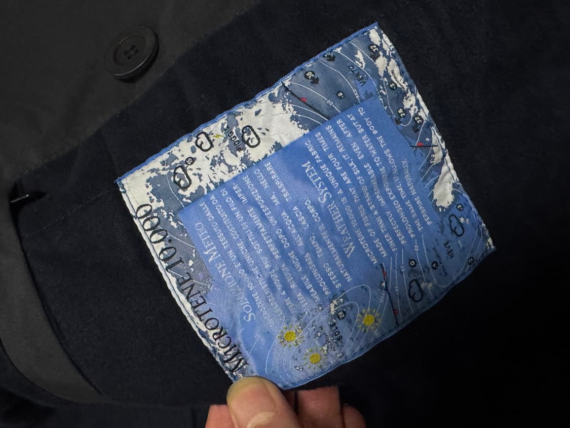 에르메네질도 제냐 패디드 라글란 코트 차콜 상품이미지6