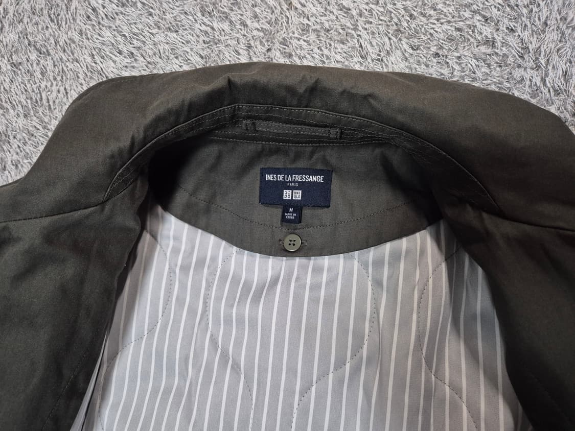 유니클로X이네스 남성 컨버터블 칼라 코트 M 상품이미지8