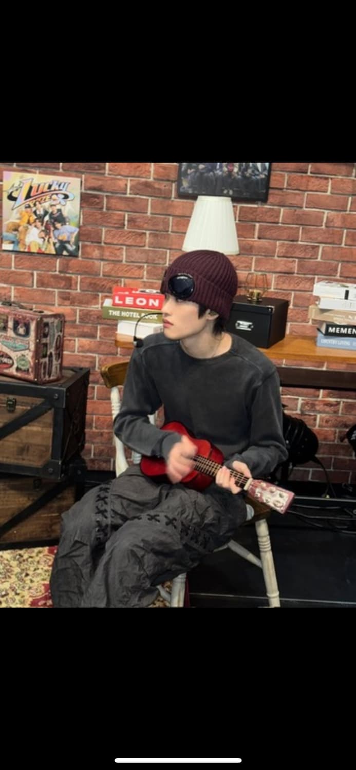 앤더슨벨 두아 레이스업 팬츠 차콜 48사이즈 라이즈 소희 착용  상품이미지1