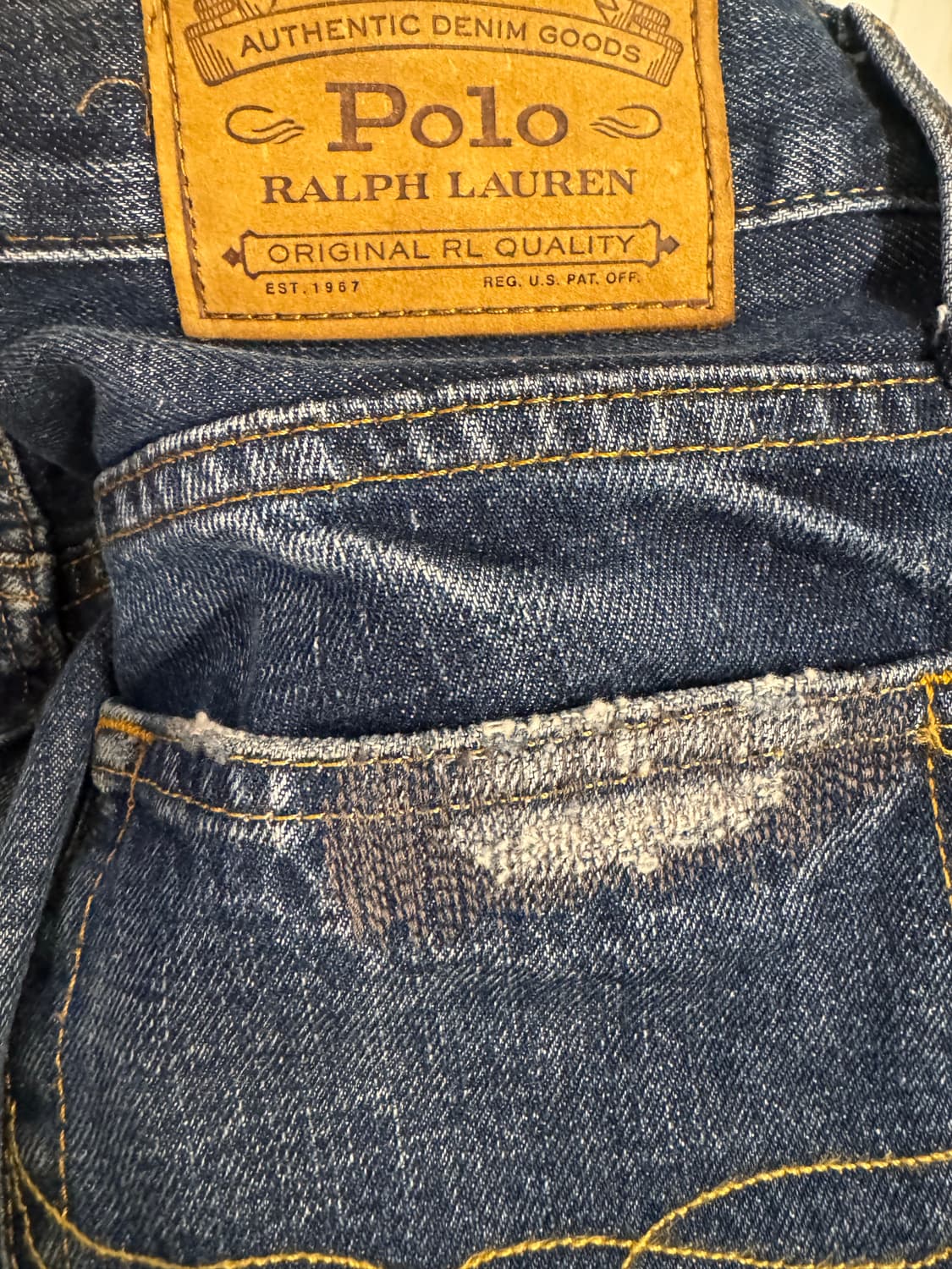 폴로 랄프로렌 데미지 데님 30*30 새상품 상품이미지5