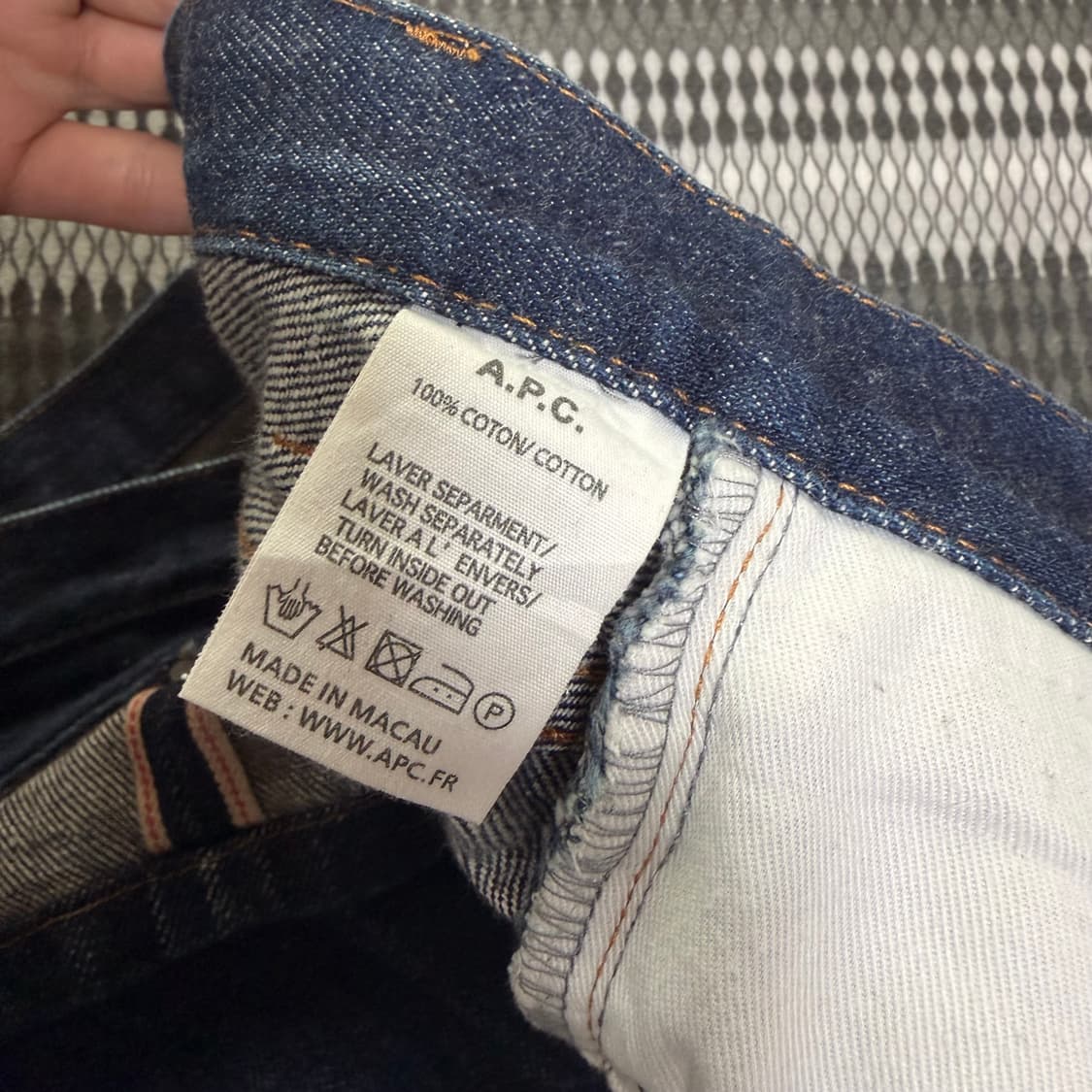 아페쎄(A.P.C.) 데님 셀비지 진 28 상품이미지5
