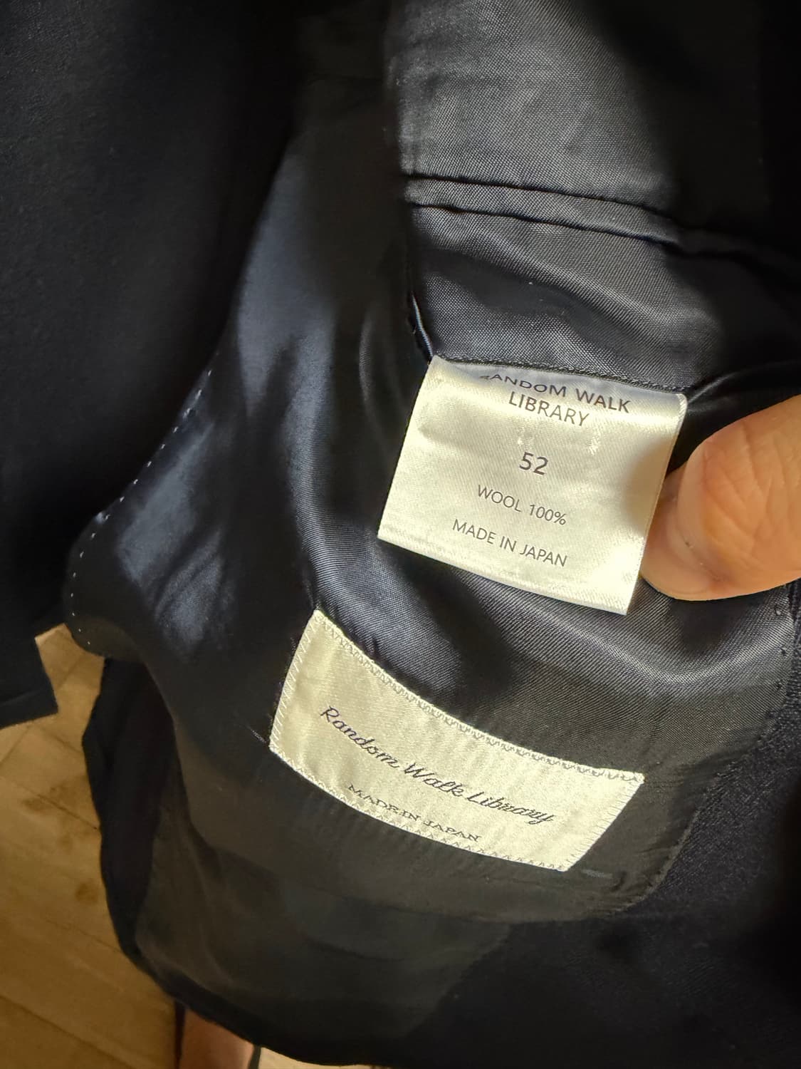 랜덤워크 라이브러리 / 네이비 울 자켓 / 52 상품이미지2