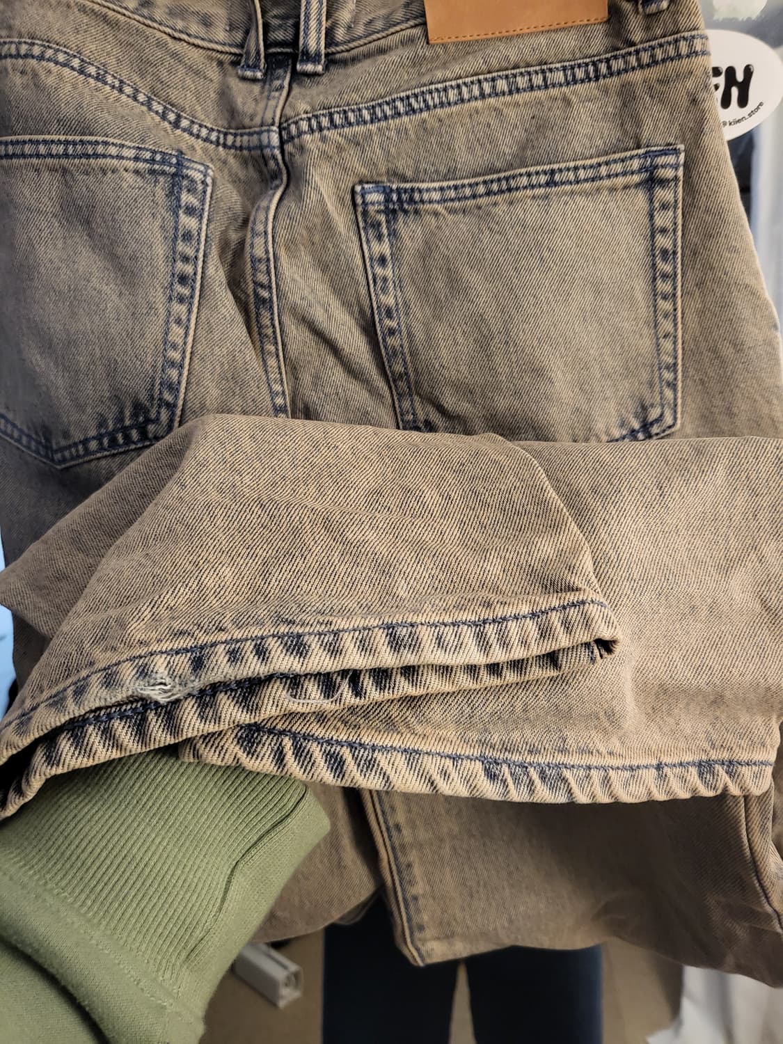 비슬로우 데님 샌드 베이지 28 상품이미지5