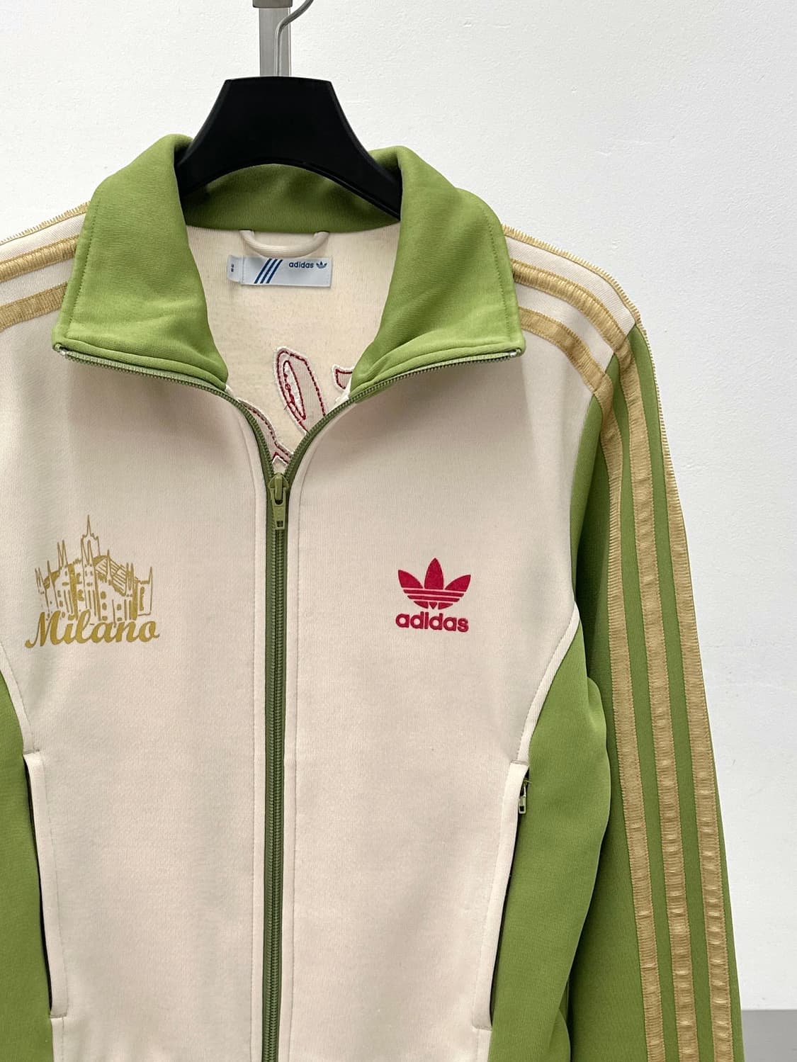아디다스 밀라노 크림&그린 트랙탑 상품이미지4