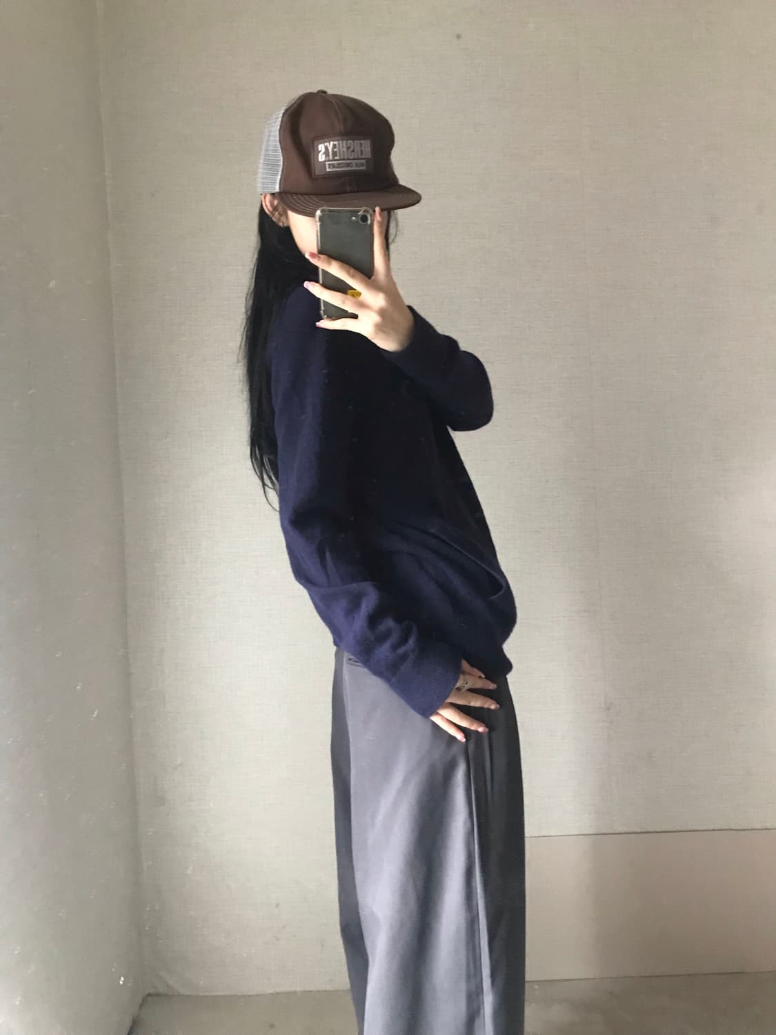 폴로 네이비 울 니트집업 상품이미지4