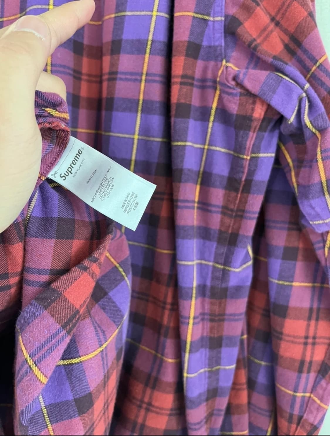 슈프림 플레이드 플란넬 셔츠 24FW 상품이미지4