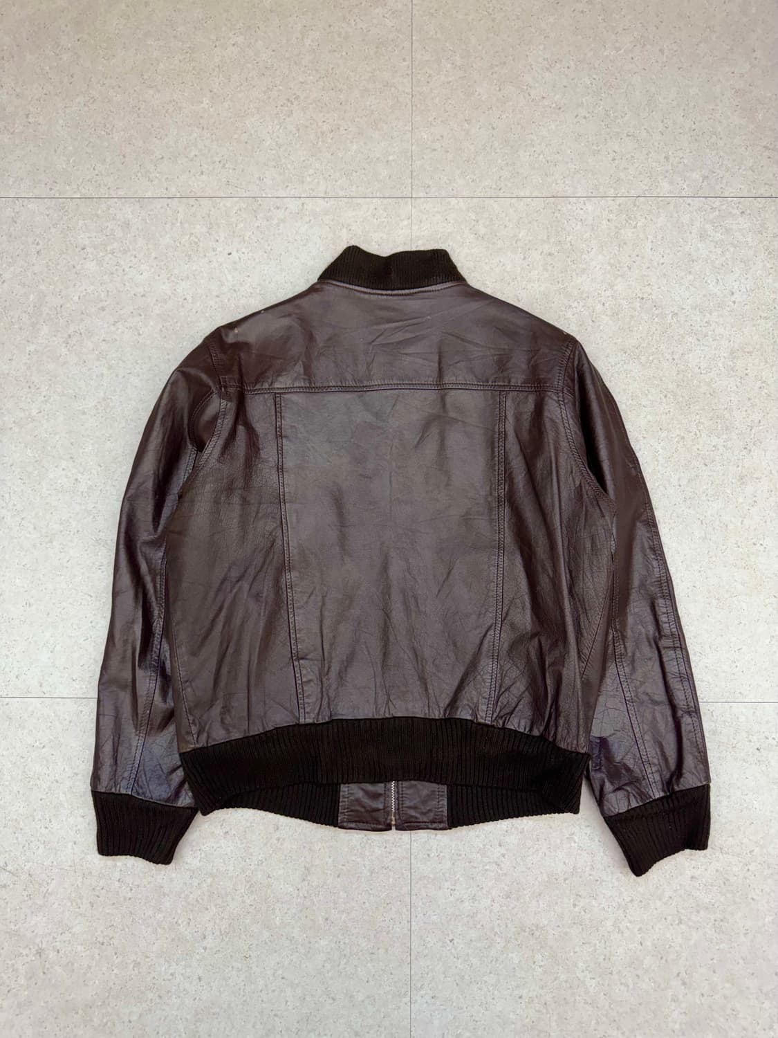 80‘s Mcgregor 맥그리거 레더 집업 상품이미지4