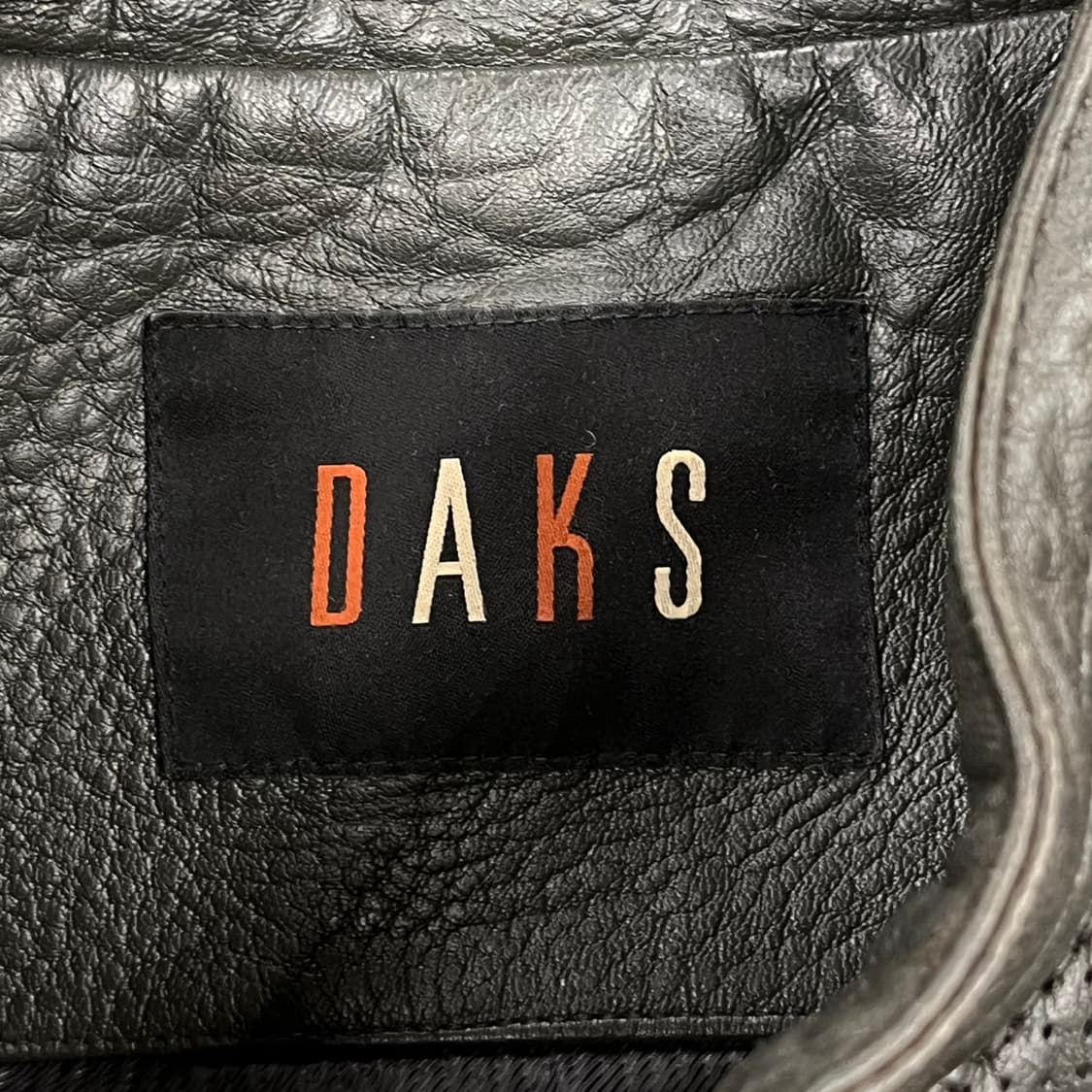 [정품/110] 닥스 블랙 레더 자켓 b17 상품이미지5