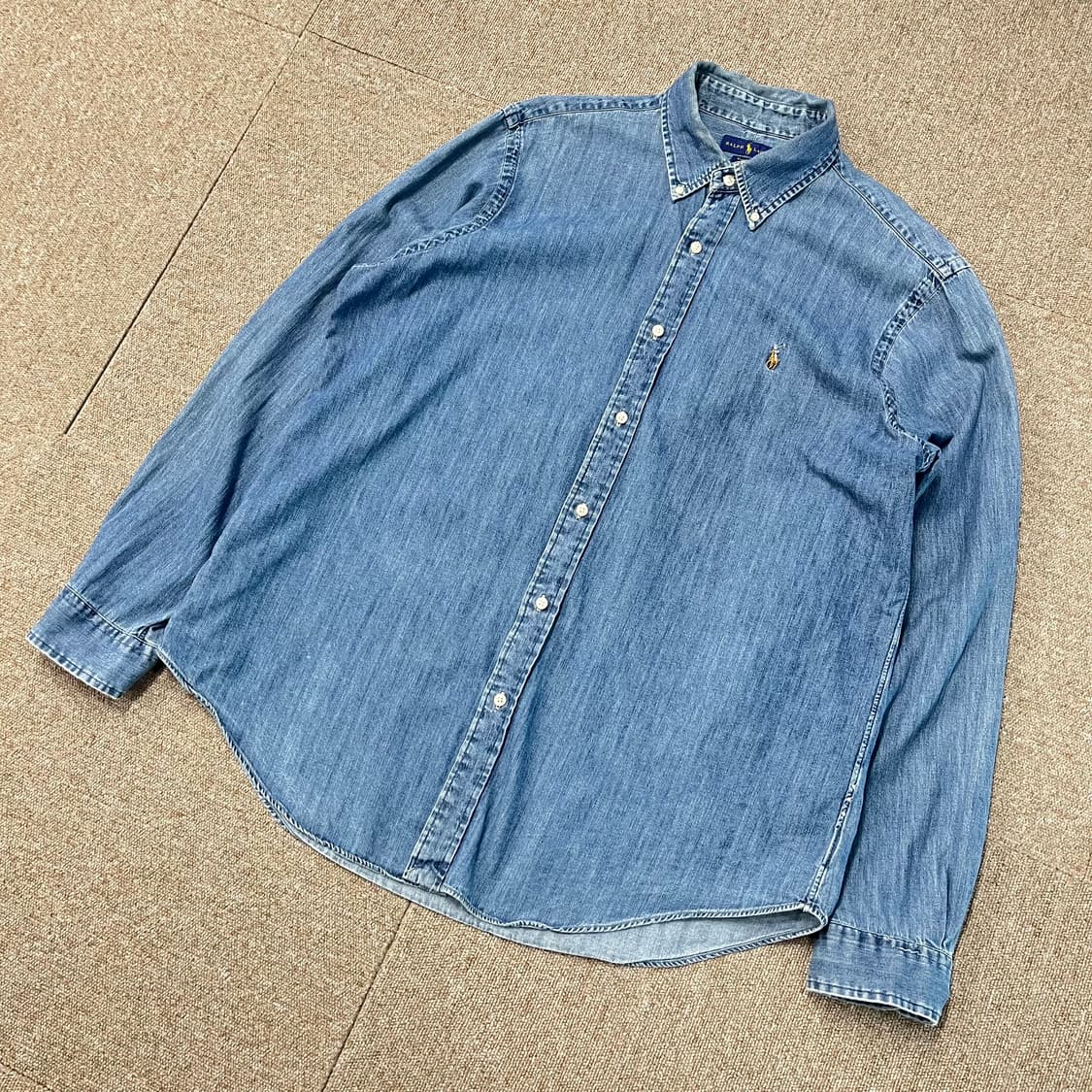 신형 큐알 폴로 랄프로렌 데님셔츠 상품이미지1