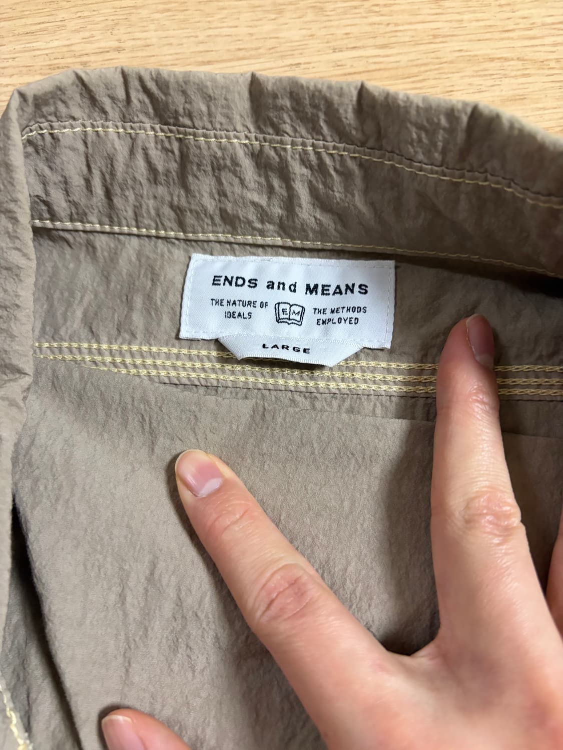 [L] ends and means 워크셔츠 상품이미지3