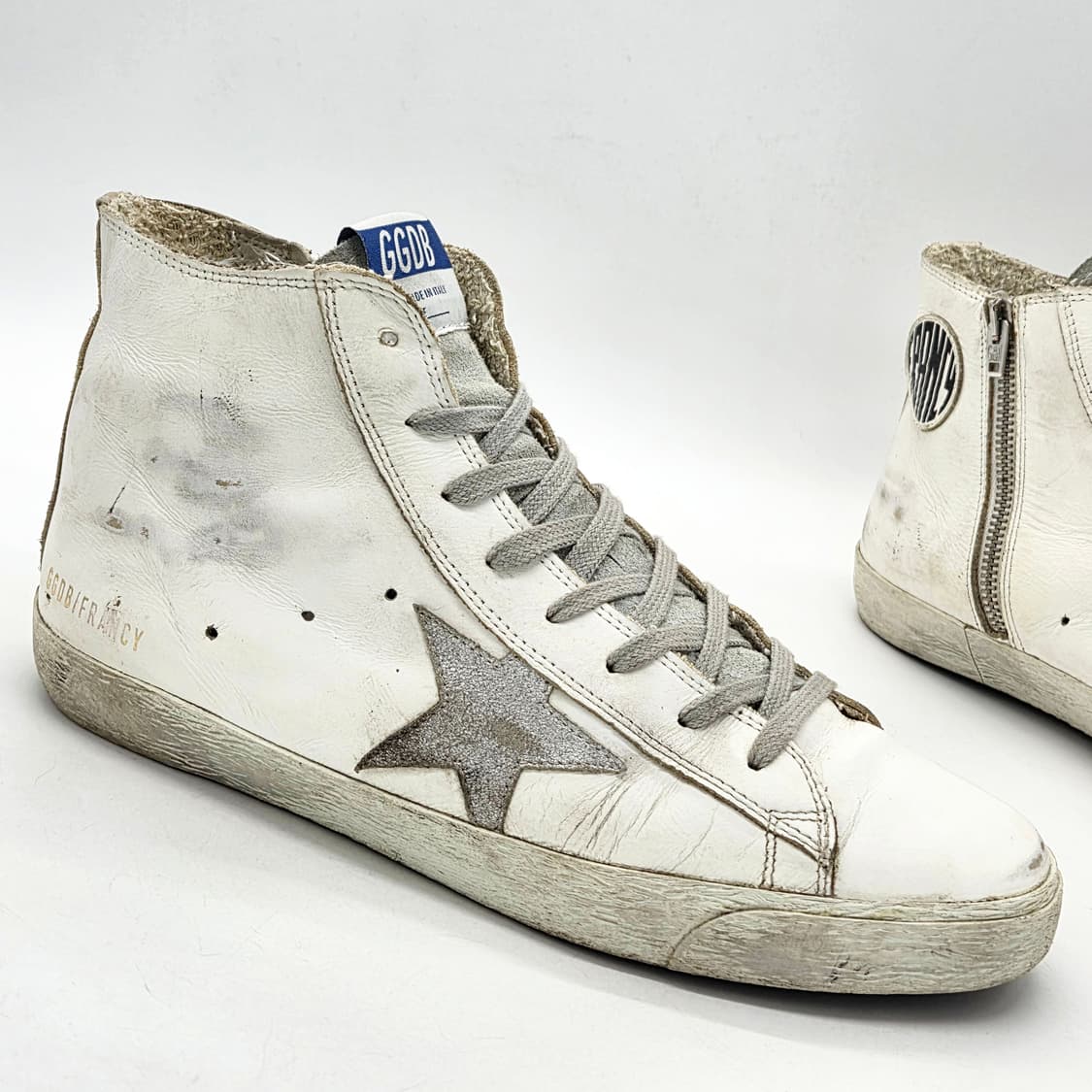 골든구스 프란시 하이탑 화이트/실버 (41) 상품이미지6