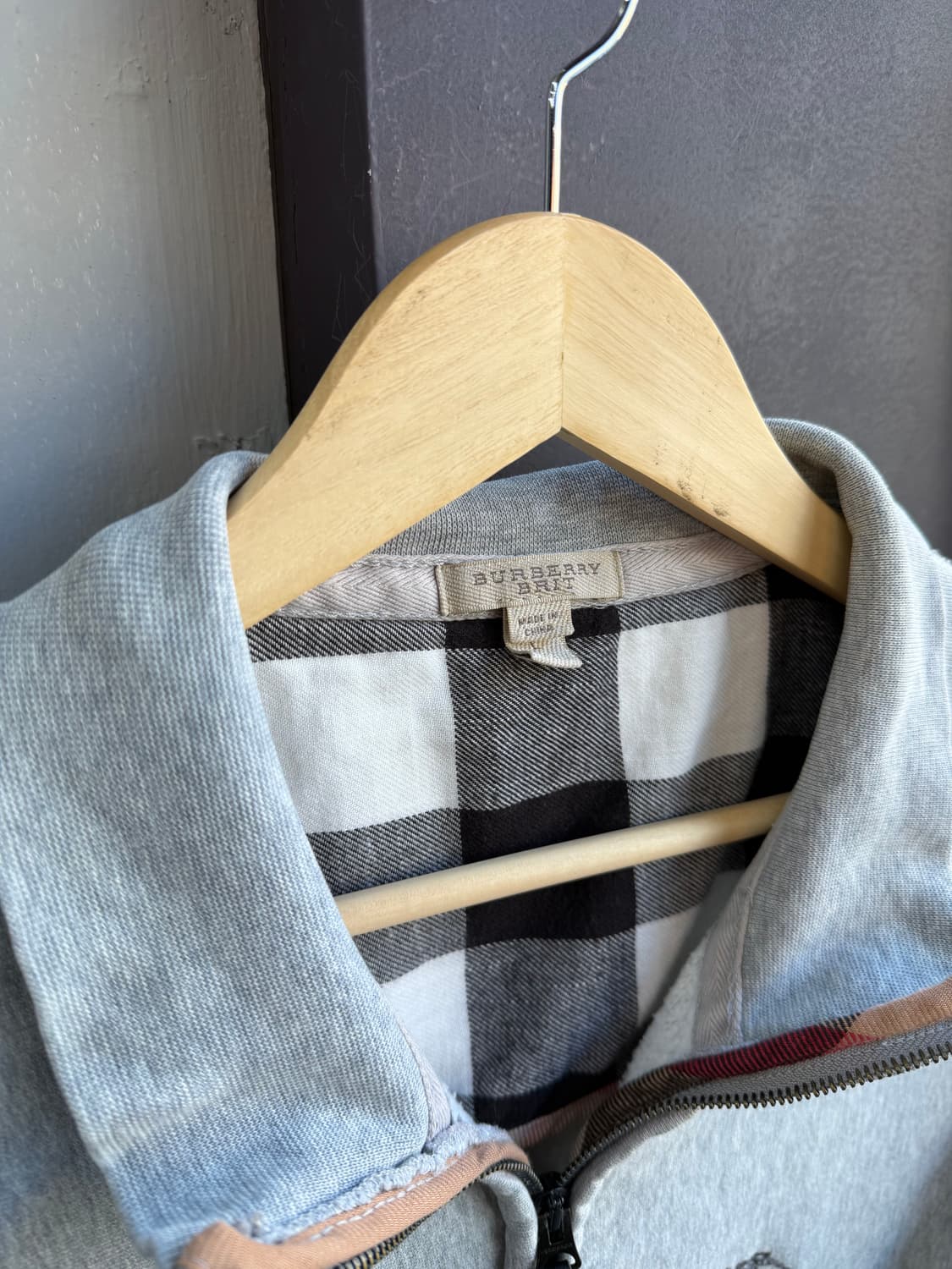 L/ 버버리 브릿 로고 기모 집업자켓 상품이미지5