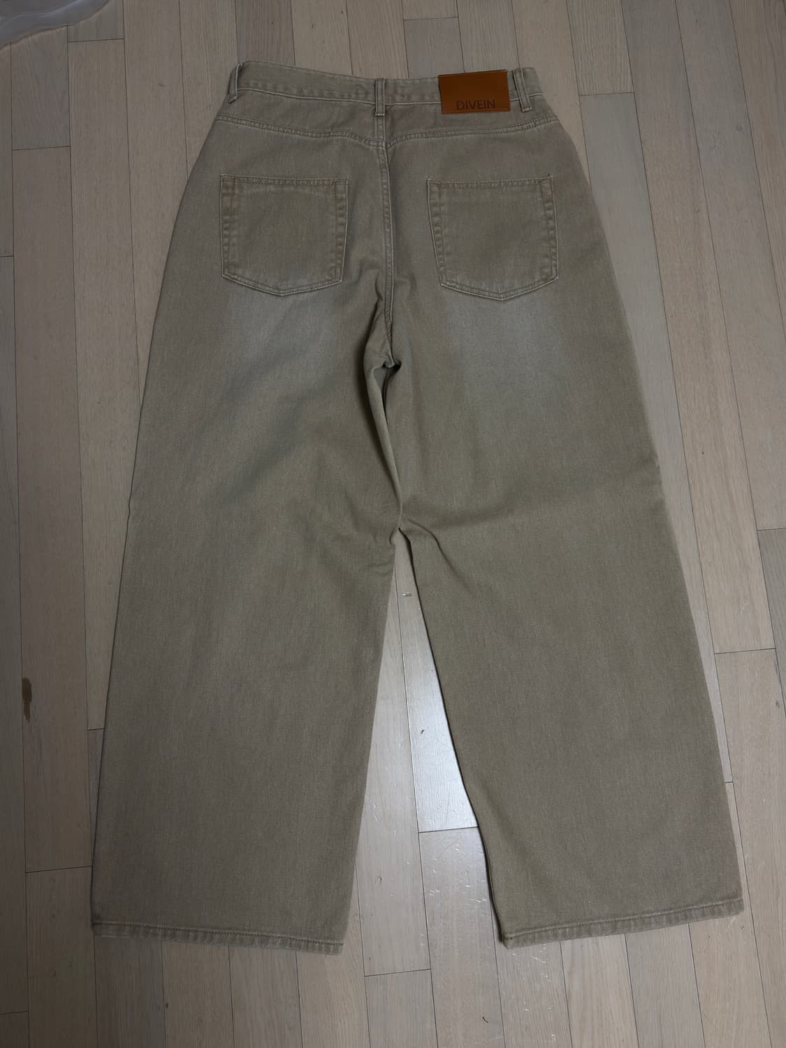 다이브인 루즈 와이드 데님 베지 색상 / 2사이즈 상품이미지4